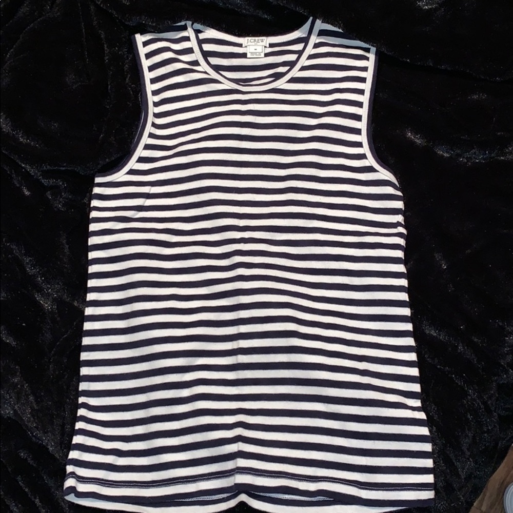 Striped muscle  JCrew tank top